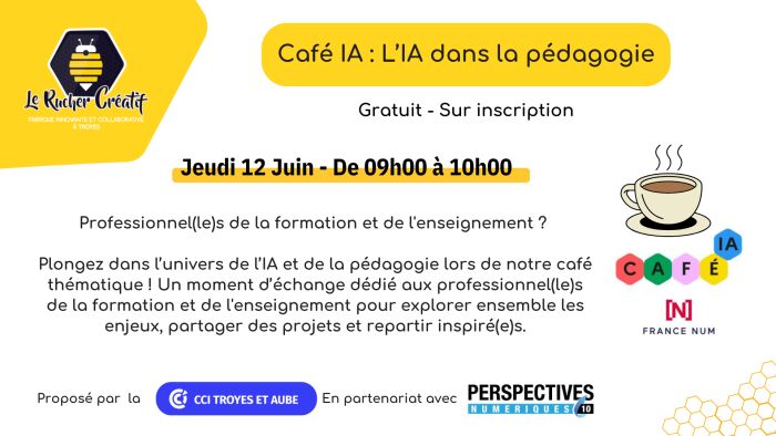 visuel café IA Le Rucher Créatif