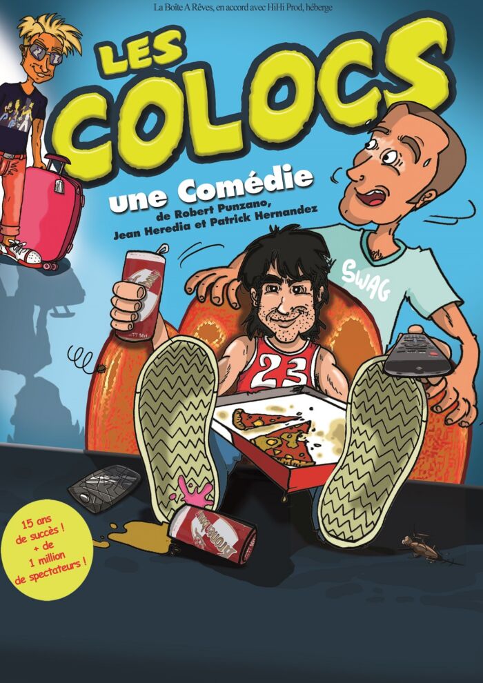 Affiche Les Colocs La Boîte à Rêves / HiHi Prod